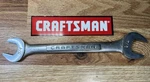 Craftsman 44584 -v- 3/4 7/8 Open End Wrench Ultrasonic Cleaned. Fixed Price $9.99.