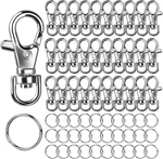 60PCS Metal Swivel Snap Hooks And Rings, 30PCS Small Lobster Claw Keychains. Fixed Price $5.92.
