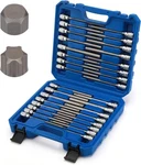 Mayouko 32PCS 3/8" Dr. Extra Long Hex And Torx Bit Socket Set, T10-T60, Blue. Fixed Price $72.31.