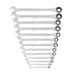 Gearwrench Xl Ratcheting Combination Sae Set 13 Pc., 12 Point, Silver. Fixed Price $161.97.