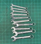 Snap Tools OEXSM710 Pc Metric 10-19MM Short Stubby Combination Wrench Set. Fixed Price $175.00.