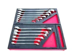New Snap-on 13PC Sae / Metric Master Double End Flare Nut Wrench Foam Set. Fixed Price $774.99.