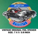 Snap-on 1963 Chevy Corvette American Classic-vintage Original Foil Decal Sticker. Fixed Price $10.18.