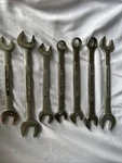 7 Craftsman Wrenches. 13/16-11/16, 1/2-9/16 Open 5/8, 9/16, 1/2, 18MM,14MM Combo. Fixed Price $30.00.