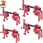 (4 Pack) 3/4" Heavy Duty Gluing Pipe Clamp Set Pro Woodworking Cast Iron Us. Fixed Price $41.00.
