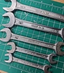 Gedore NO12 Sae Open End Wrench Set 5PC Drop Forged India 3/4 5/16 Auto. Fixed Price $15.00.