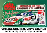 Mac Tools John Force - Vintage Original Vinyl Decal Sticker Drag Racing. Fixed Price $9.51.