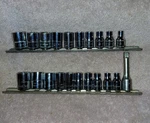 Snap On 1/4 6 Point 28PC Sae/meteic Socket Set. Fixed Price $150.00.