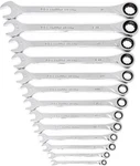 Gearwrench Xl Ratcheting Combination Sae Set 13 Pc., 12 Point, Silver. Fixed Price $307.35.