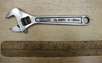 Vntg Sears 30874 Chrome Vanadium 6" Adjustable WRENCH,3/4" Capacity,bf Japan,exc. Fixed Price $14.99.