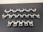 #BN397 Snap On Tools New Scom 17PC Metric 1/2" Drive Open Crowfoot Master Set. Fixed Price $999.95.
