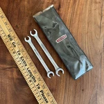 Craftsman 2 Piece Flare Nut Wrench Set In Pouch (read Description!!!!). Fixed Price $28.49.