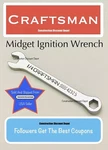 Craftsman 1/4" In. Midget Ignition Combination Wrench 42325. Fixed Price $7.96.