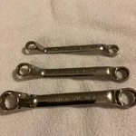 Used Matco Tools 3PC Sae Double Box End Deep Offset Wrench 3/8 - 11/16. Fixed Price $65.00.