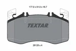 Textar 2612801 Brake Pad Set, Disc For Mercedes-benz. Fixed Price $222.13.