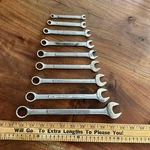 Vintage 9 Pc Craftsman Combination Wrench Set Sae 12 Point 13/16"-1/4". Fixed Price $35.24.