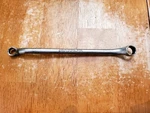 Blue Point Vintage 7/16"-1/2" 12PT Sae Offset Box End Wrench Usa X-1416. Fixed Price $13.00.