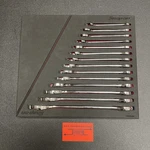 Snap-on Tools Metric 4 Way Angle Head Open Wrench Foam Set SVSMET01FBR. Fixed Price $700.00.