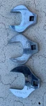 Snap-on Open Line Crowfoot Socket Wrench Lot Of 3, Pls Read Description. Fixed Price $150.00.