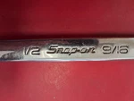 Snap-on Sae 1/2" 9/16" Offset Box End Wrench 6PT XB1618SA. Fixed Price $19.99.