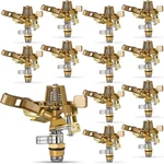 Ferraycle 12 Pieces 1/2 Inch Brass Impact Sprinkler Head With Nozzles Heavy D.... Fixed Price $79.99.