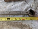 Large Vintage Armstrong 7037-A Armaloy Combination Wrench 1-1/8" 1-5/16". Fixed Price $10.59.