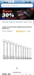 Matco Metric Combination Wrench Set 8MM-19MM 10PC Alloy Steel Chrome. Fixed Price $150.00.