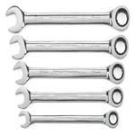 Gearwrench Ratcheting Combination Metric Set 5 Pc. 12 Point - 93004D. Fixed Price $58.22.