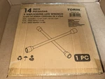 Torin TRX31101-14FR Black Professional 14" Universal Duty 4-WAY Cross Lug Wrench. Fixed Price $20.00.