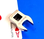 Snap-on 3/8" Drive 7/16" Chrome Open End Crowfoot Socket Wrench FCO14A New 2019. Fixed Price $27.50.