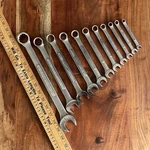 Craftsman -va- Series 11 Pc 12 Point Sae Combination Wrench Set Usa 1" To 5/16". Fixed Price $107.99.