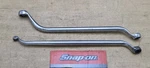 2 Vintage Snap On Brake Bleeder Wrenches - B1458 & B1460B (1/4", 3/8", 7/16"). Fixed Price $31.95.
