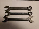 Snap On Industrial Wrench Set 5/8, 9/16, X Speed. Fixed Price $100.00.