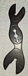 Antique Ever Ready Alligator Hawkeye Combination Double End Wrench 7 3/4" Long. Fixed Price $9.89.
