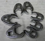 Snap-on 3/8" Drive 7PC Sae 6PT Flare Nut Crowfoot Wrench Set 3/8-3/4" #207SFRH. Fixed Price $94.99.