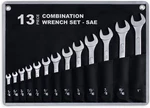 13-PIECE Complete Sae Combination Wrench Set, White. Fixed Price $42.64.