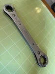 Proto #1196 Ratcheting Box Wrench 5/8 & 3/4 12 Point. Fixed Price $7.19.