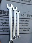 3PC Proto Professional Combination Wrench Sae Usa 12 Point Anti-slip Design. Fixed Price $22.99.
