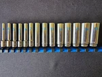 Matco Tools 14 Piece Drive Metric 6 Point Deep Chrome Socket Set. Fixed Price $280.00.