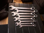 Mac Tools Expert Series 8 Pc. 11/32 3/4 Sae 12-POINT Combination Wrench Set. Fixed Price $119.99.