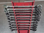 Snap-on Metric Flank Drive Plus Reversible Combination Wrench Set SOXRRM710A. Fixed Price $375.00.