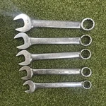 Snap OEX160-OEX240 1/2"-3/4" 12 Point Sae 5 Piece Combination Wrench Set. Fixed Price $65.00.