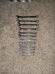 12 Pcs Kobalt Metric Combination Wrenches 19MM Thru 8MM. Fixed Price $47.66.