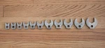 11 Pc Bonney Drive Crowfoot Set Sae Made In Usa Crows Nos 3/8"-1". Fixed Price $99.00.