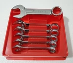 Snap-on Piece Sae 7/16 3/4 Stubby Combo Wrench Set, 12 Point W/ Tray Ox. Fixed Price $174.99.