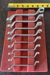 Snap-on Sae Offset Box End Wrench 8PC XS0810 XS2226 Usa 1/4 -13/16. Fixed Price $229.00.