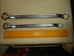 Pair Double Offset 12PT Box End Wrench Lot 3/4" X11/16" Ront Tools 7/8' 13/16". Fixed Price $25.95.