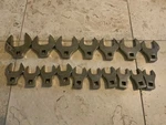 Snap On 17 Pc 1/2 Dr Metric Crowfoot Wrenches 20 - 46 Mm Incomplete. Fixed Price $850.00.