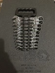Matco Tools 10PC 72 Tooth Metric Stubby Ratchet Wrench Set. Fixed Price $300.00.