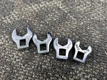 Mac Tools Usa 3/8" Drive 4PC Sae Open End Crowfoot Wrench Set 1/2-11/16. Fixed Price $45.00.